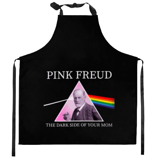 Psychology Freud Pink Dark Side Of The Mom Freudia Kitchen Aprons