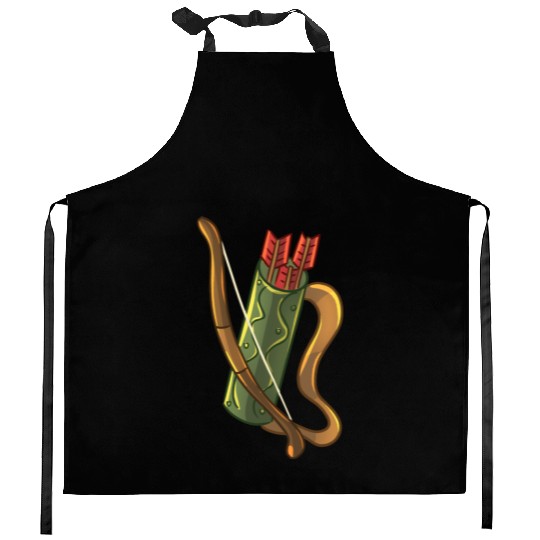 Robin Hood Arrowand Quiver Kitchen Aprons