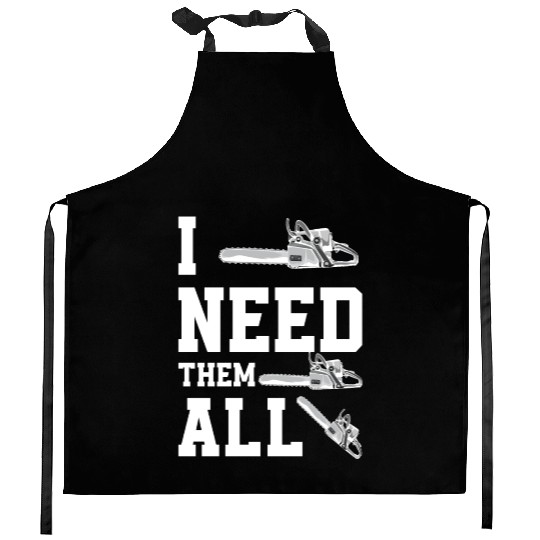 Chainsaw Trees Felling Foresters Funny Gift Kitchen Aprons