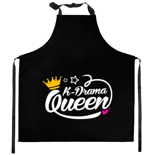 Kdrama Lover Korean Drama Fan Queen Mom Daughter Kitchen Aprons