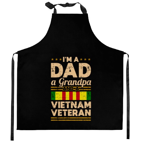 Dad Grandpa Vietnam Veteran Vintage Kitchen Aprons