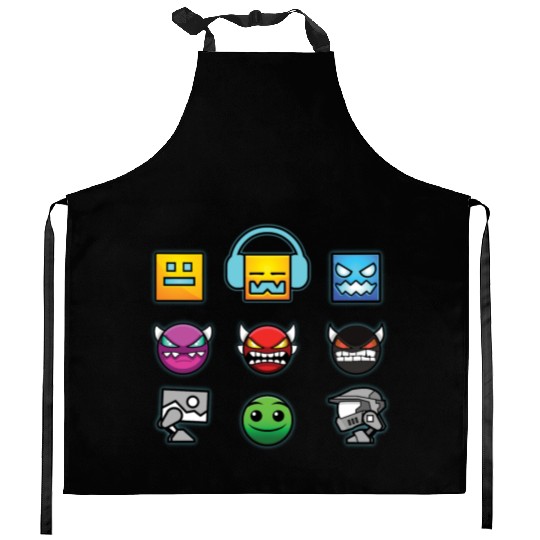 geometry dash insane Kitchen Aprons