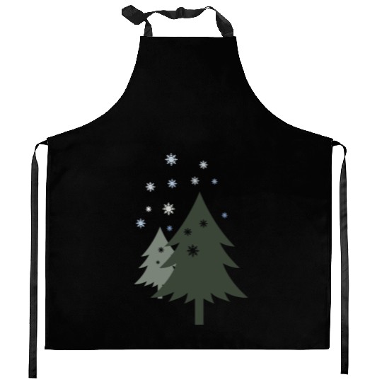 winter wonderland Kitchen Aprons