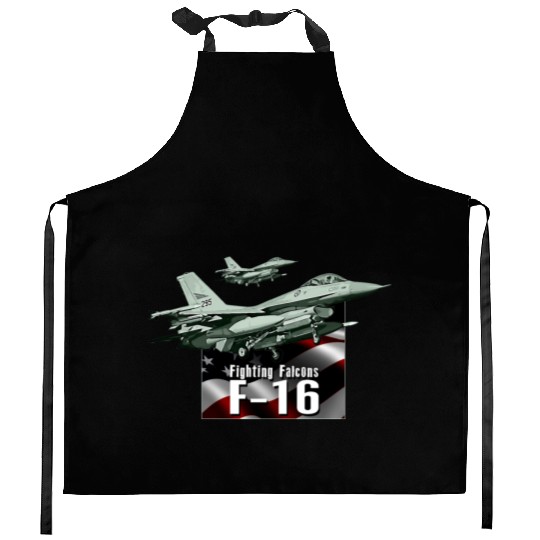 F-16 Fighter Jet Kitchen Aprons