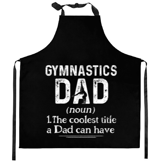 Gymnastics Dad Definition Gymnast Sports Kitchen Aprons