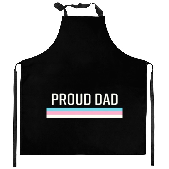 Lgbt Transgender Pride Proud Dad Kitchen Aprons