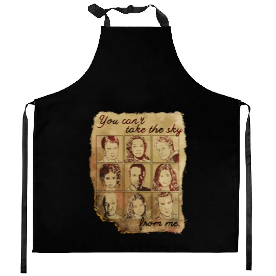 Firefly Burned Poster Kitchen Aprons