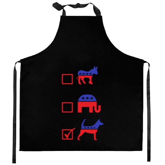Republican Dog Voting Ballot Paper Democrat Kitchen Aprons