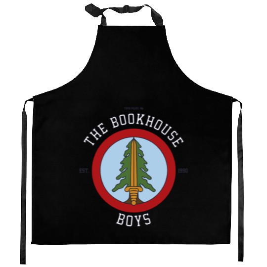 Twin Peaks The Bookhouse Boys Est 1990 Logo Kitchen Aprons