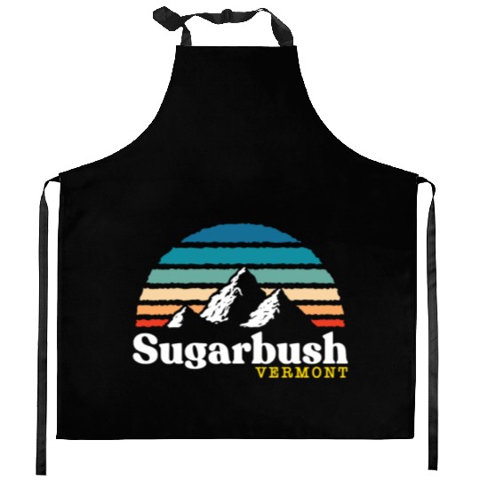 Sugarbush Vermont Usa Ski Resort 1980S Retro Kitchen Aprons
