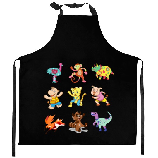 cute Animal Crossing Characters Kitchen Aprons