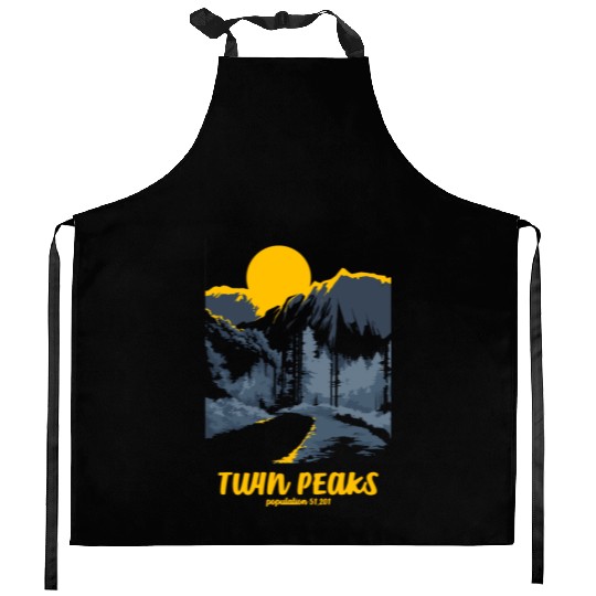 Twin Peaks Welcome To Twin Peaks Poster Kitchen Aprons