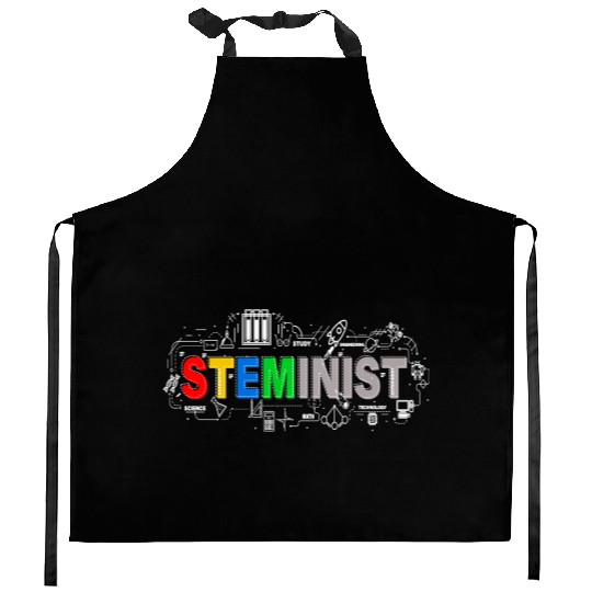 Steminist Science Technology Engineering Math Scie Kitchen Aprons