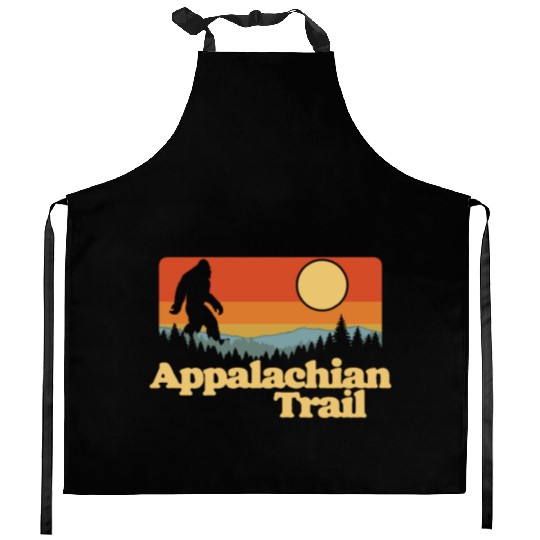 Appalachian Trail Bigfoot Outdoor Lover Vintage 80 Kitchen Aprons