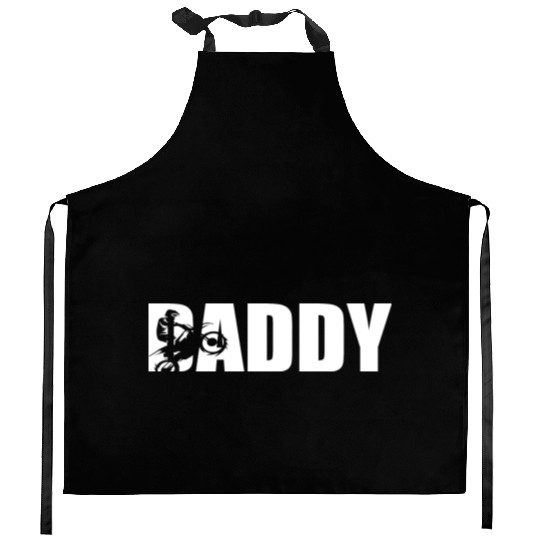 Motocross Daddy Dirt Bike Motorcycle Father's Day Kitchen Aprons