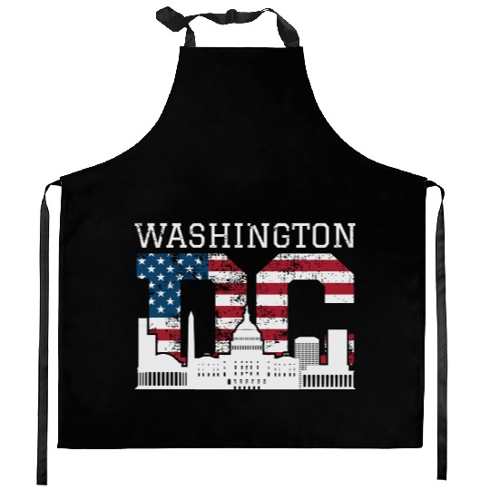 Washington Dc Capitol Hill Usa Flag Souvenir Gift Kitchen Aprons