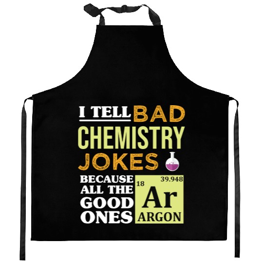 Funny Science Argon Periodic Table Chemistry Jokes Kitchen Aprons
