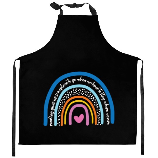 Reading Gives Us Someplace To Go Book Literature Kitchen Aprons
