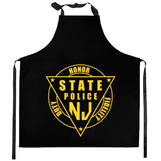 jersey state police Kitchen Aprons