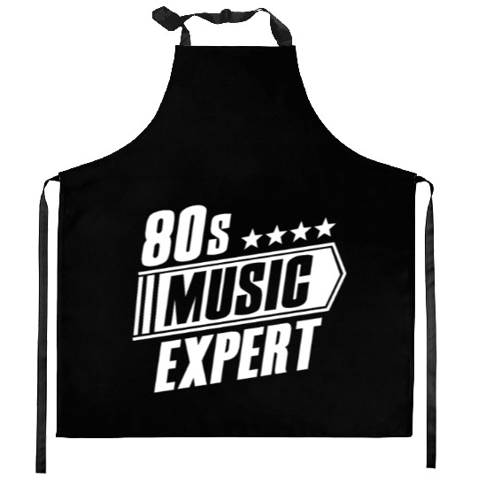 80s Music Expert Listening Lover Funny Musician Kitchen Aprons