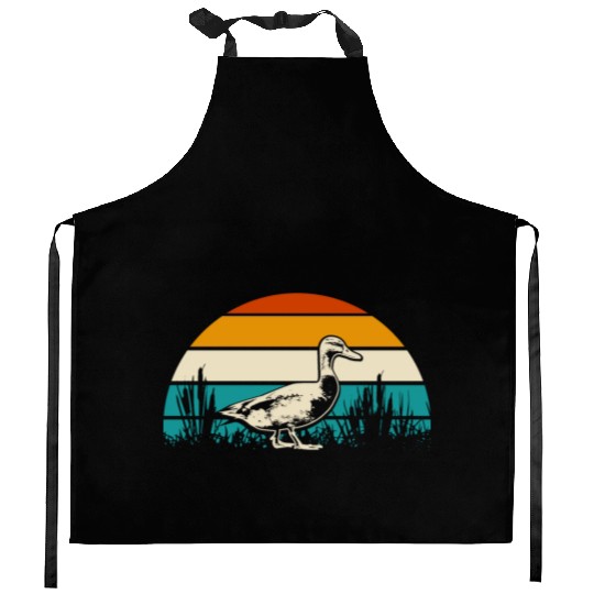 Duck hunting animal welfare gift idea Kitchen Aprons