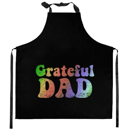 Mens Grateful Dad Kitchen Aprons Vintage Fathers Day