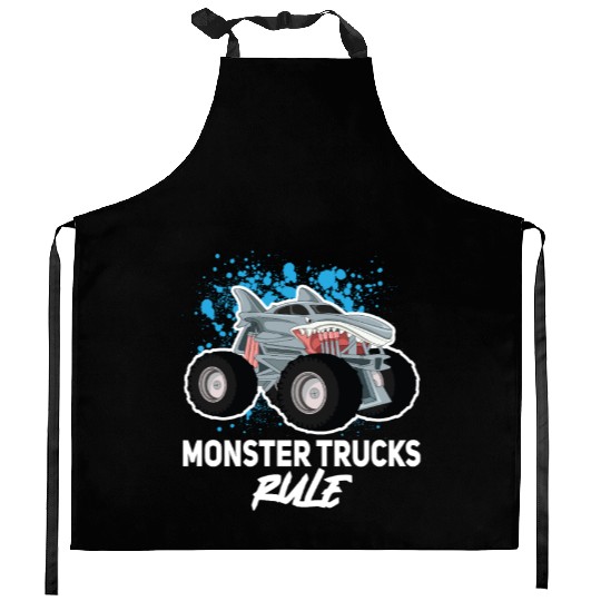 Monster Trucks Rule... Monster Truck Kitchen Aprons