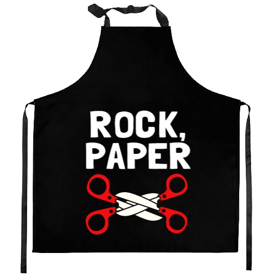 Rock Paper Scissors Lesbian LGBT LGBTQ Kitchen Aprons