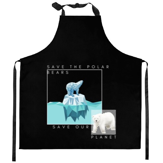 Save the Polar Bears Kitchen Aprons