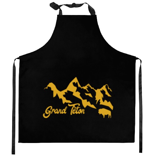Grand Teton National Park Kitchen Aprons