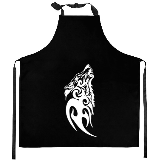 Fenrir Wolf Nordic Symbol Rune Thor Odin Norsemen Kitchen Aprons