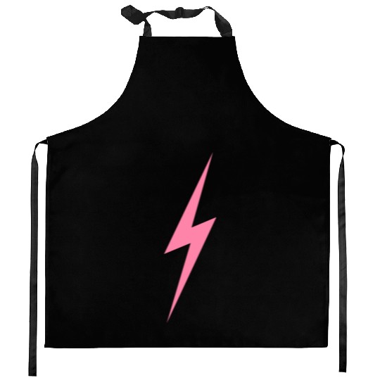 Pink Bolt Lightning | Bolt Graphic Kitchen Aprons