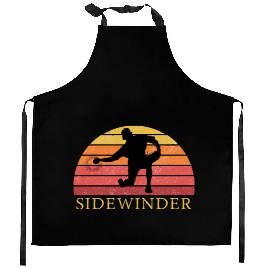 Sidewinder Sidearm Baseball Pitcher Retro Vintage Kitchen Aprons
