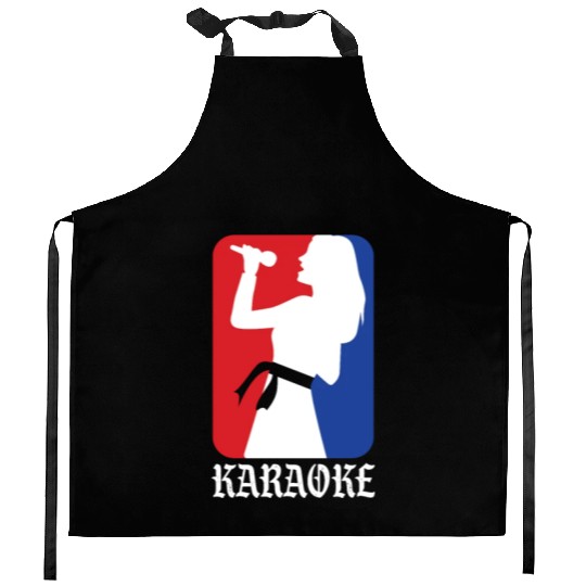 Karaoke Girl Singing Music Microphone Song Gift Kitchen Aprons