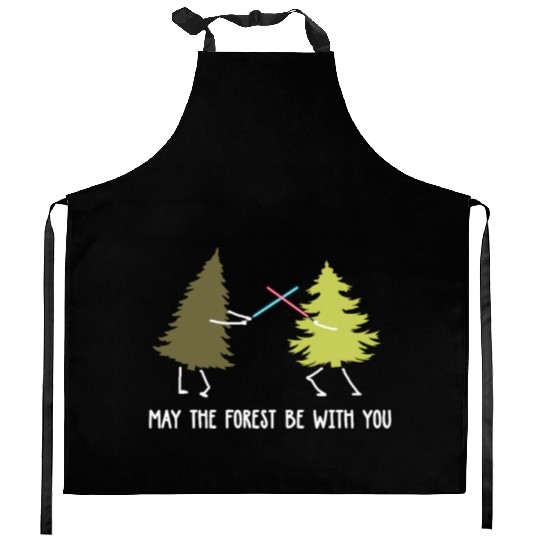 May the forest be with you Kitchen Aprons
