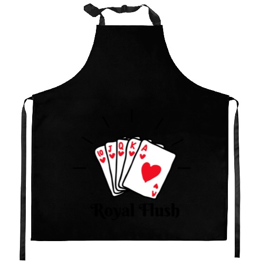Royal Flush Poker Kitchen Aprons