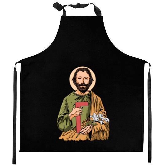 Saint Joseph Catholic Saint Kitchen Aprons