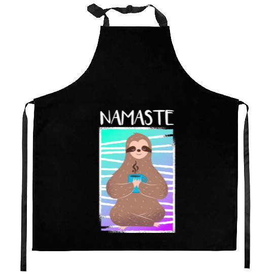 Sloth Lazy Hanging Out Hanging Out Kitchen Aprons