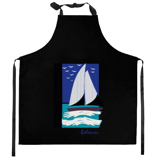 boats and hoes step brothers Kitchen Aprons