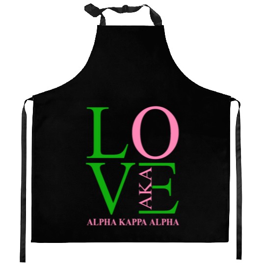 Aka Kitchen Aprons Love Sorority Gift Alpha Kappa Aka Parap