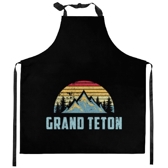 Grand Teton National Park Wyoming Mountain Sweat S Kitchen Aprons