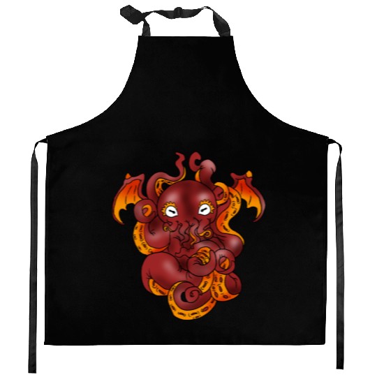 Cthulhu Giant Monster Myth Satanic Demon Gift Kitchen Aprons