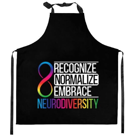 Recognize Normalize Embrace Neurodiversity Autism Kitchen Aprons