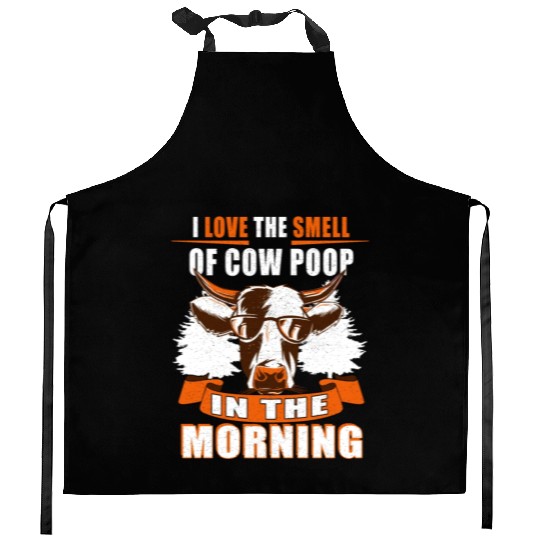 Cow Farmer Cow Shit Cows Kitchen Aprons