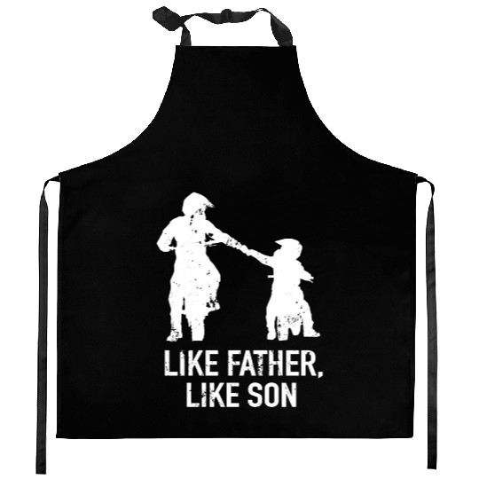 Motocross Like Father, Like Son Dirt Bike Kitchen Aprons