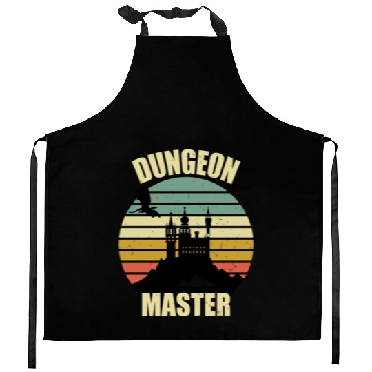 Dungeon Master - Bez I'm DM Smiles Retro Dragon Kitchen Aprons
