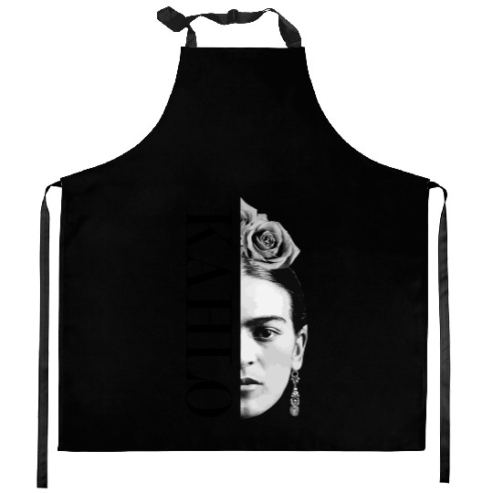 Frida Kahlo Split Portrait Gift Kitchen Aprons