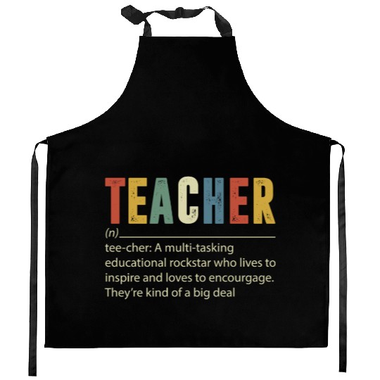 Teacher Multi tasking Educational Rockstar Kitchen Aprons