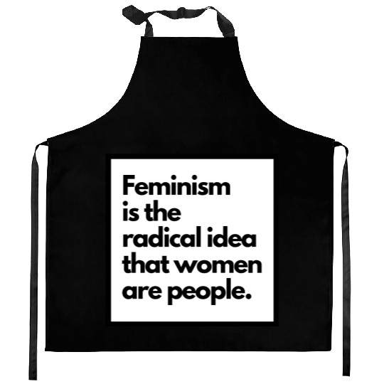Feminism solid back sticker Kitchen Aprons