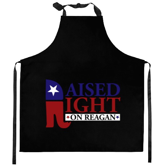 Raised Right On Reagan 80'S Nostalgia Kitchen Aprons